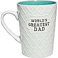 Ynsfree World's Greatest Dad 16 OZ Coffee And Tea Cups-For dad,hubby,Valentine's Day,Anniversary,Birthday Funny Father's Day Mugs(green)