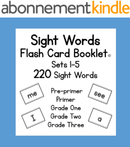 Download Sight Words: Flash Card Booklet (English Edition) PDF