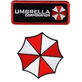 Miltacusa Umbrella Company Costume Cosplay Patches[ Iron On 4 inch Umbrella 3.0] Set of 2 for Shirts, Jackets, Vest, Back Packs, Tactical Gear and More...