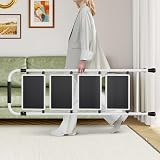KINGRACK 4-Step Folding Step Ladder with Handrail White Lightweight 6.8kg view 7