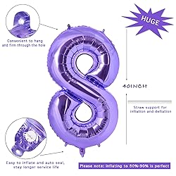 Vonokee 40 Inch Giant Number Balloons 0-9, Jumbo