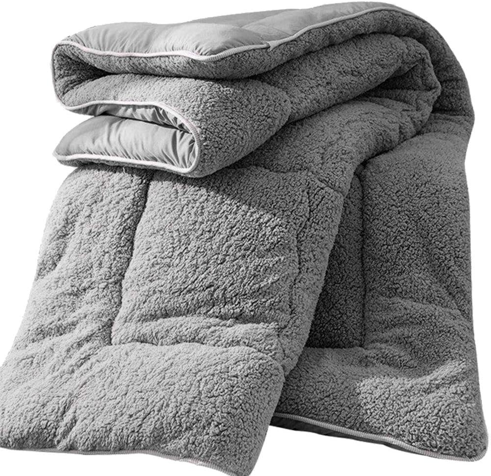 Mahhala Fleece Queen Size Blanket, Thicken Lamb Cashmere Blanket Winter