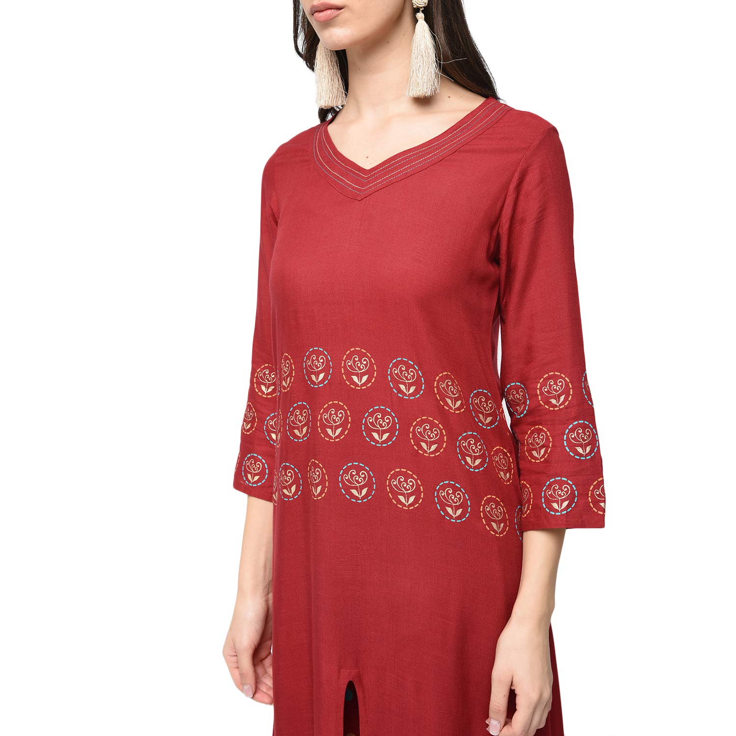 rajmandirfabrics women's rayon kurta with palazzo set