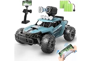 DEERC RC Cars DE36W Remote Control Car with 1080P HD FPV Camera, 1/16 Off-Road High Speed Monster Trucks for Kids Adults 60 Min Play