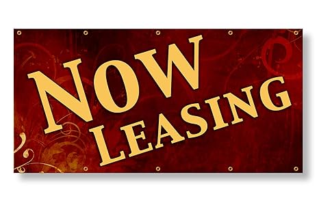 Amazon Com Apartment Banner Now Leasing Red 2 5 X5