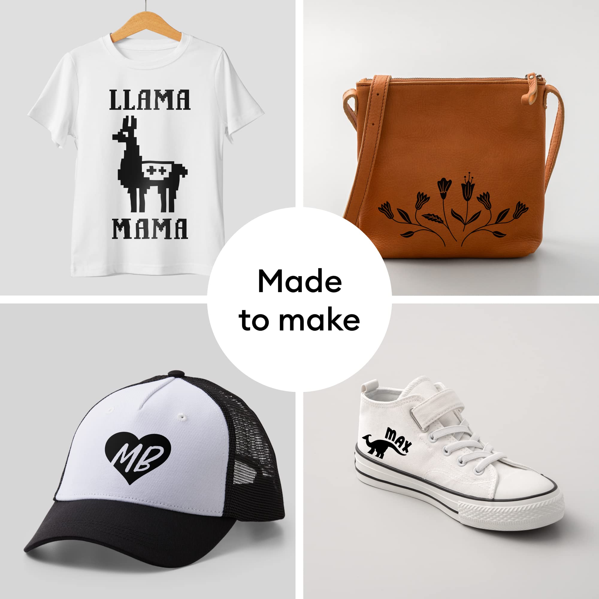 Cricut Everyday Iron-On, Black - 6ft (3-Pack of 2ft Rolls) - Heat Transfer Vinyl, Compatible with Cricut Maker/Explore Machines