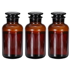 PATIKIL Reagent Media Bottle, 3 Pcs 1000ml Glass