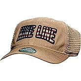 Nine Line Old Favorite Trucker Hat Adjustable Snapback, Vintage Classic Patriotic Baseball Cap for Men and Women