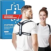 Duoorra Posture Corrector for Women and Men, Adjustable Upper & Mid Back Brace for Neck, Shoulder & Back Support, Breathable Back Straightener for Pain Relief and Better Posture