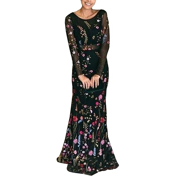 embroidered long sleeve maxi dress Embroidered Long Sleeve Maxi Dress In Brick – Rebel and Blush main image 1