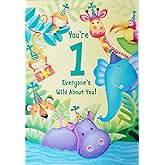 Greeting Card Today You're Turning - Everyone's Wild About You Theme Happy Birthday