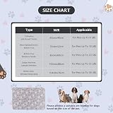 BVAGSS 6 Pack Small Dog Blanket 60x40 cm Paw Print Fleece Grey view 7