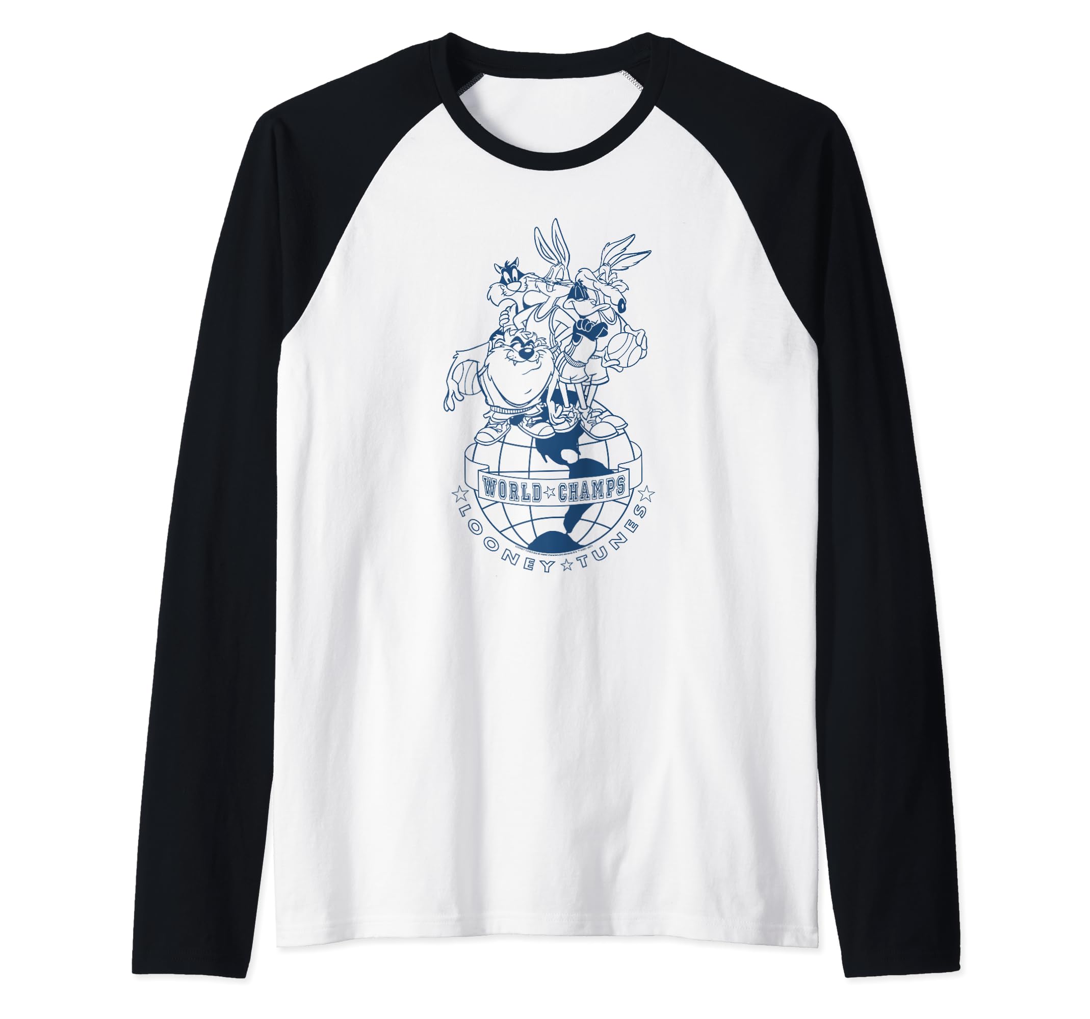 Looney Tunes World Champs Raglan Baseball Tee