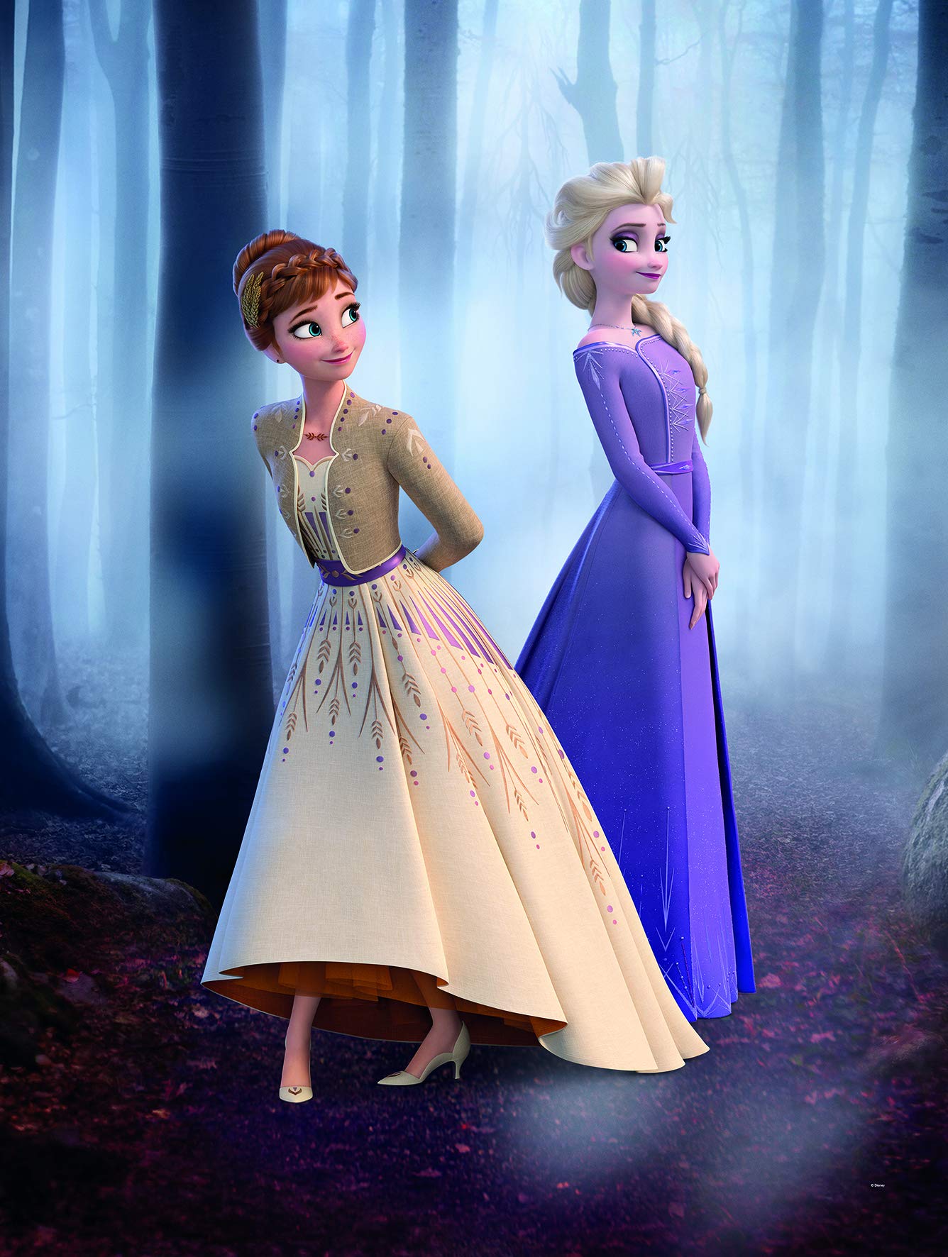 Komar Disney Wall Picture | Frozen Wood Walk | Children's Room Decoration Art Print | No Frame | WB065-30x40 | Size: 30x40 cm (Width x Height)