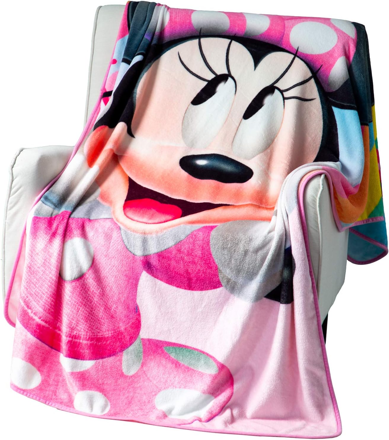 Kid's Throw Blankets Disney Minnie Mouse Fleece Blanket for Toddlers