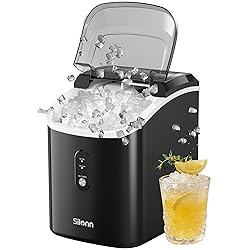 Nugget Ice Maker Countertop - 33lbs/24H, Silonn