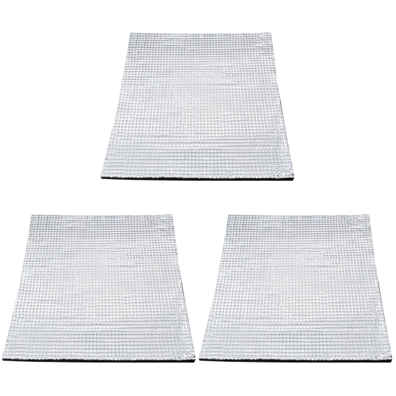 3 Pcs Silver Pet Heating Pad for Parrots, Reptiles, Rabbits, and Small Animals - Insulation and Warm Reflective Film Heat Mat for Indoor and Outdoor Use (42X28 Inches)