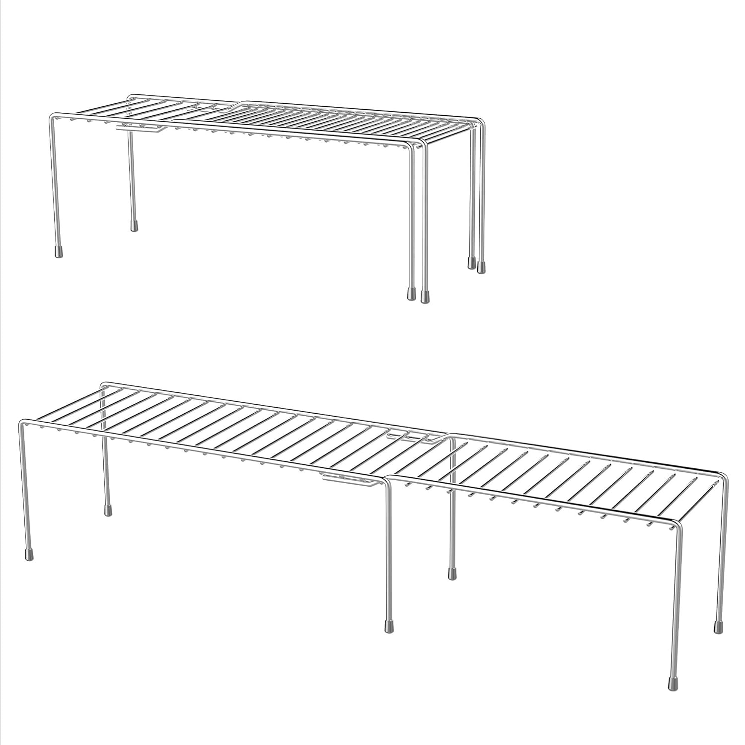 Xllent New Stainless Steel Adjustable Kitchen Cabinet Pantry