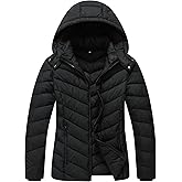 ALPIXIS Women's Lightweight Quilted Down Coat | Waterproof, Windproof, Removable Hood, Warm Puffer Jacket for Winter
