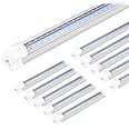 hykolity 4FT LED Shop Light, V Shape Integrated T8 LED Tube Light, 5200LM, 40W, 6500K Super Bright White,high Output Linkable Shop Lights W/Built-in ON/Off Switch for Warehouse, ETL, 10 Pack