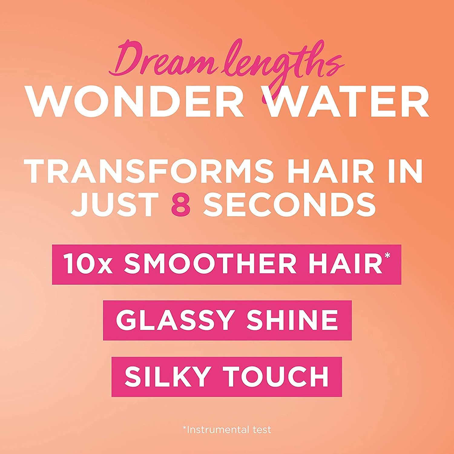 L'Oréal Paris Wonder Water, Liquid Hair Conditioner by Elvive Dream Lengths, 8 Second Hair Treatment for Long Damaged Hair with Lamellar Technology, 200 ml - Image 4