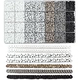 5000Pcs Flat Polymer Clay Beads for Bracelet Jewelry Making, Disc Charm Beads DIY Craft Earring Bracelet (Black and White)