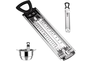 Candy Thermometer for Candy Making, Digital Candy Thermometer with Pot Clip, Stainless Steel Cooking Thermometer Hanging Fry 