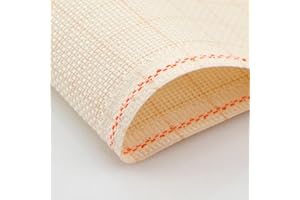 LUCA-S QUALITY FOR EVERYONE Aida 16 Ct. Zweigart Fabric, Needlework Canvas, Cross Stitch Fabric, Embroidery Canvas 100% Cotton (50x50cm)