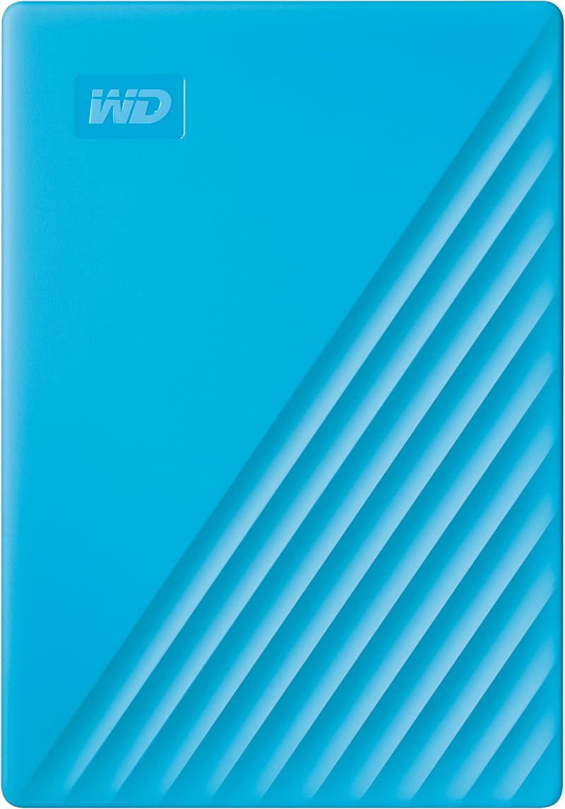 WD 2TB My Passport Portable USB 3.0 HDD Blue with Backup Password Protection
