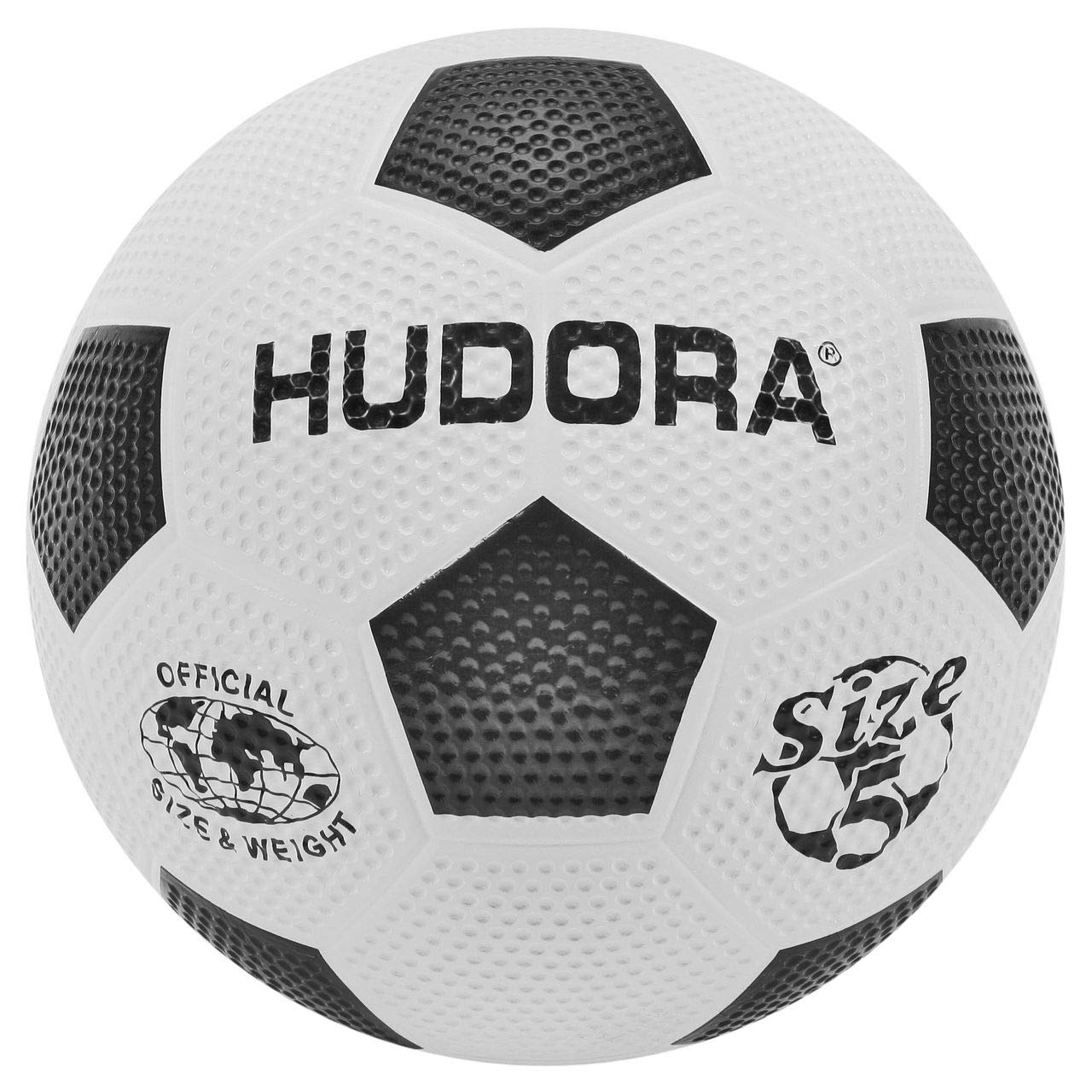 Hudora 71684 Football (Soccer) Ball Negro, Color Blanco Balon ...