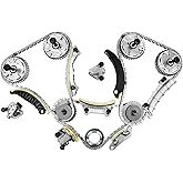 AUCERAMIC 3.6 Timing Chain Kit W/VVT Sprocket Fit for Chevy Equinox Malibu Traverse GMC Acadia Cadillac ATS CTS SRX Buick Enclave 2.8L 3.0L 3.6L Replace # 9-0753S