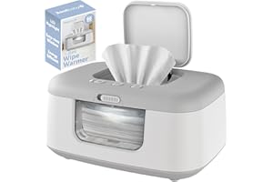 TinyBums Baby Wipe Warmer & Dispenser with LED Changing Light & On/Off Switch - Jool Baby (Gray)