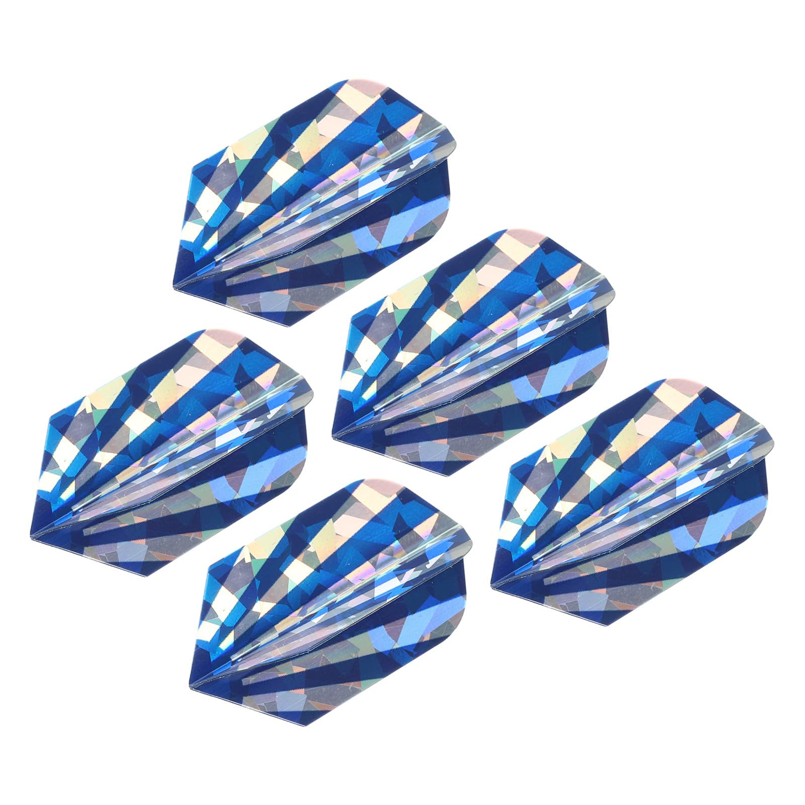 PATIKIL Slim Dart Flights, 5 Pack PET Unique Design Dart Accessories for Steel Tip Dart and Soft Tip Darts, Dark Blue