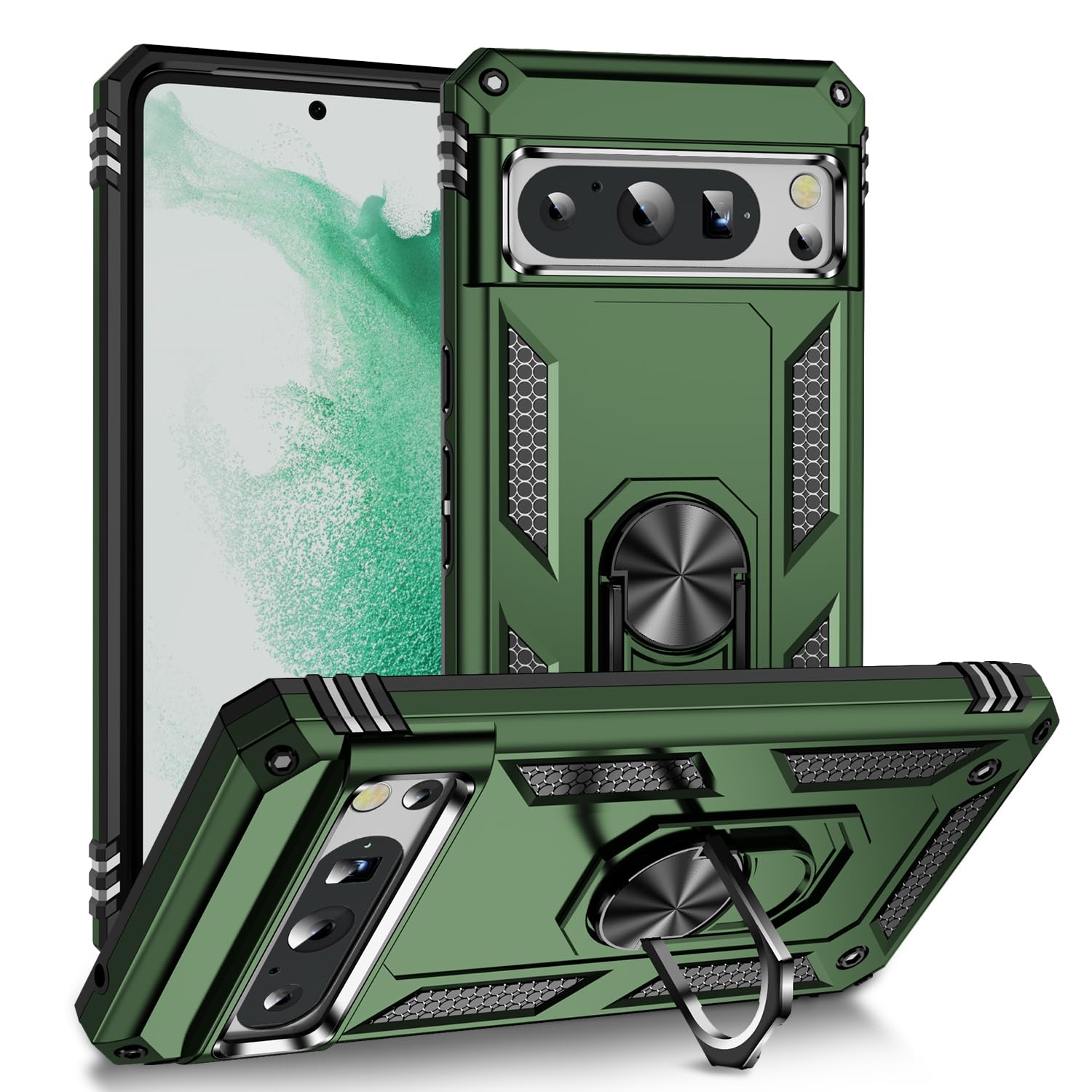 Compatible with Google Pixel 8 Case Cover,Built-in