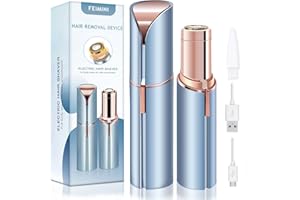 FEIMINI Facial Hair Removal for Women: Painless Lady Face Electric Razor for Face, Lip, Chin, The Best Female Mustache Remover, USB Rechargeable