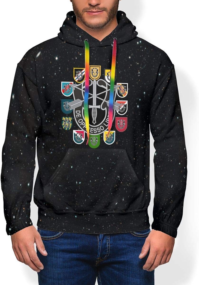 army print hoodie for mens