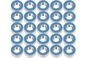 25PCS/Set MR115-2RS Blue Sealed Ball Bearings 5x11x4mm MR115-2RS Metal Rubber Sealed