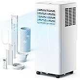 EUHOMY Portable Air Conditioners 10,000 BTU, 4-in-1 Air Conditioner Portable Up to 450 Sq.Ft. with Cool, Fan, Dehumidifier, S