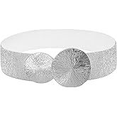 RLIBYROSE Women Wide Stretchy Waist Belts Elastic Vintage Cinch Belt Waistband for Dresses