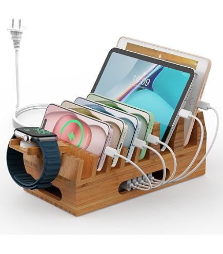 Station De Charge USB 8 Ports 60W - Charge Rapide Pour Téléphone, Tablette, Écouteurs - Bureau Et Voyage