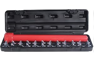 TradeINArt Inner Tie Rod Removal Tool Kit 13 Pcs Crowfoot Adapters Inner Tie Rod Tool Set 1/2 Inch Drive Tube Tie Rods Tool