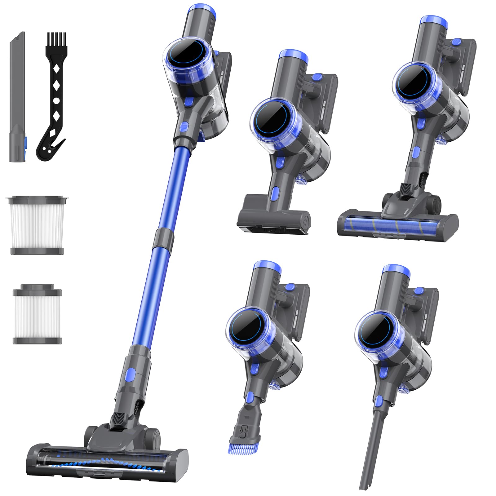 Photo 1 of Nioga Cordless Vacuum Cleaner, 10-in-1 Lightweight Stick Vacuum with 33 kPa Powerful Suction, 45-Min Runtime, Rechargeable Vacuum Cordless for Home Hard Floor Low-Pile Carpet and Pet Hair