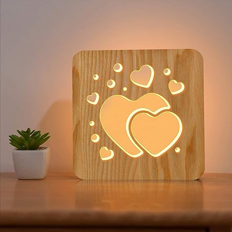 heart bedside lamp