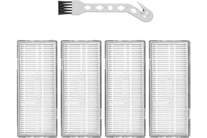 ILOVELIFE Washable Filter Compatible with Roborock S8 Pro Ultra / S8+ / S8 / S7 Max Ultra / S7 / S7+ / S7 MaxV / S7 MaxV Plus / S7MaxV Ultra Robot Vacuum Cleaners (4 Pcs White)