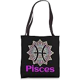 Pisces Astrology Astrological Zodiac Sign Artistic Design Tote Bag