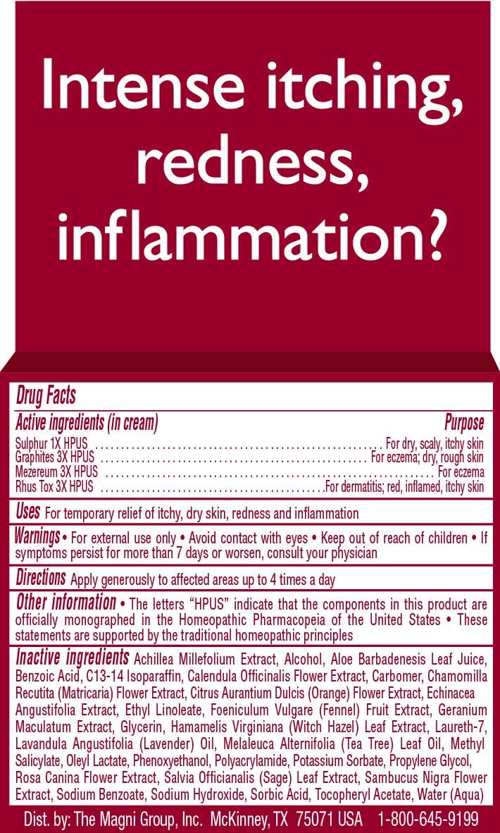 MagniLife Eczema Care+, Moisturizing Gel for Itchy, Dry Skin, Last Relief for Dermatitis and Eczema Flare-Ups - Natural Ingredients Aloe, Calendula & Tea Tree Oil - Steroid-Free, Paraben-Free - 2 oz