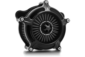 TOPRAMETAL For harley air cleaner filter Sportster Softail Touring street road king glide Dyna for harley davidson air intake filters (OPS Black - Gray Filter, D-For M8 Touring/Softail 2018-UP)