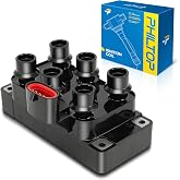 PHILTOP F509 Ignition Coil Pack Fit for 1998-2000 Ford Ranger 3.0L | 1998-2000 Ranger 3.0L, 1998-2000 F-150 4.2L, 1994-2000 Mustang 3.8L, 1996-2000 Taurus 3.0L, 1995-2000 Windstar