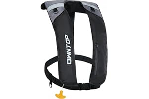 Owntop Manual Inflatable Swim Jacket, D-Ring Attachment, Storage Pocket with Zipper, 24g CO2 Cylinder Included, Low Profile f