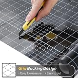 rabbitgoo Blackout Window Film Grid Design Privacy 60x200 cm view 8